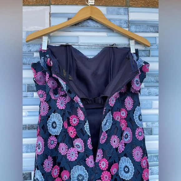 Shoshanna Gracia Multicolor Floral Lace Gown size 4 - Picture 10 of 16